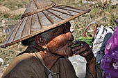 Inle Lake Myanmar. The market of the village of Nampan on the eastern lakeshore. 